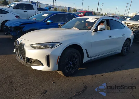 2024 BMW I4 Edrive35 из США, поврежденный, VIN WBY43AW08RFT12002